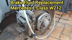 Brake Fluid Replacement Mercedes W212
