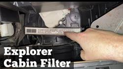 Cabin filter ford explorer 5 where is it located