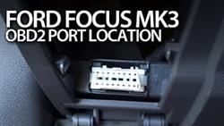 Connector Obd Ford Focus 3 Where Is Located
