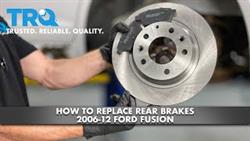 Ford Fusion How To Replace Rear Brake Pads

