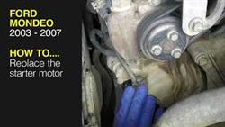 Ford Mondeo 2 3 starter replacement