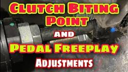 How to adjust a chevrolet aveo clutch
