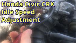 How To Adjust Idle Speed On Honda Torneo
