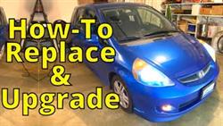 How To Change A Headlight Bulb On A Honda Fit

