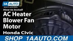 How To Disassemble Heater Fan Honda Edix
