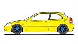 How To Draw A Honda Civic Step By Step
