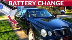 How To Get To Battery Mercedes 210
