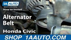 How To Install Alternator Belt On Honda Civic

