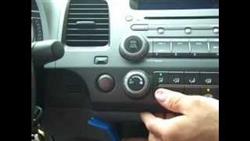 How To Remove Radio On Honda Civic 4D
