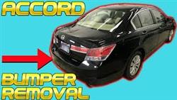 How To Remove Rear Bumper Honda Accord 8
