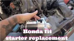How To Remove Starter On Honda Fit
