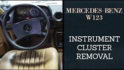 How To Remove The Instrument Panel On A Mercedes 123

