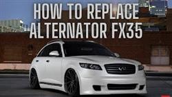 Infiniti FX35 alternator replacement