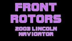 Replacement Brake Discs Lincoln Navigator 1
