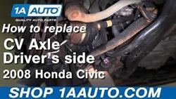 Replacement cv joint honda civic 4d outer