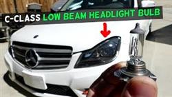 Replacement low beam lamp Mercedes w204 restyling