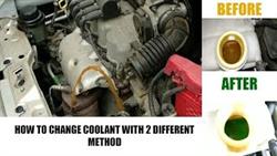 Replacement of coolant on a Chevrolet Spark