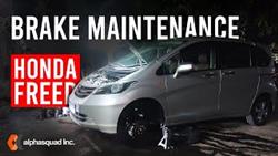 Replacing front pads on a honda freed video