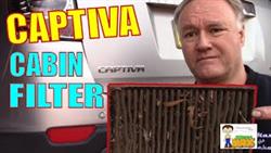 Replacing the Chevrolet Captiva interior filter with 100