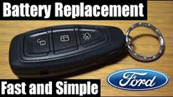 2013 Ford Kuga Key Battery Replacement
