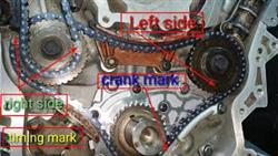 Cadillac Escalade timing chain replacement 6 2 tags