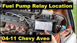 Chevrolet Lanos Fuel Pump Relay Where Is Located
