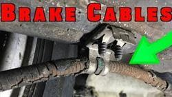 Chevrolet lanos handbrake cable replacement
