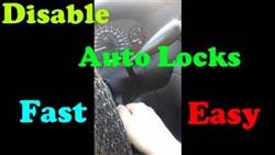 Dodge Caliber How To Disable Auto Door Lock
