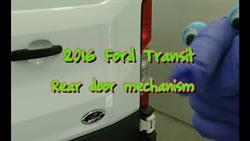 Ford Transit How To Close The Back Door
