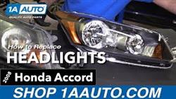 Honda accord 8 headlight bulb replacement
