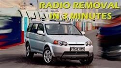 Honda Hrv 2000 Remove Radio Bezel
