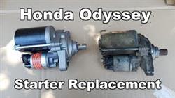 Honda odyssey 2004 remove starter