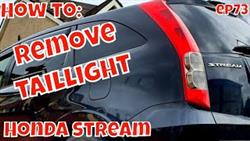 Honda Stream 2001 Remove Tail Light
