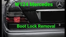 How To Disassemble Trunk Lock Mercedes 124
