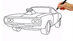 How To Draw Dodge Charger From Fast And Furious
