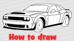 How To Draw Dodge Demon
