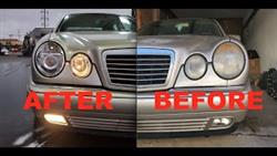 How To Improve The Headlights On A Mercedes 210

