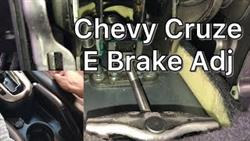 How To Loosen The Handbrake On A Chevrolet Cruze
