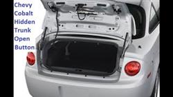 How To Open Trunk On Chevrolet Cobalt
