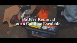 How to remove a 2016 cadillac escalade battery