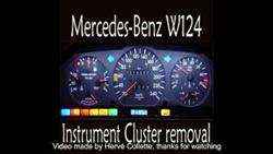 How To Remove Instrument Panel Mercedes 124
