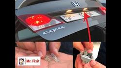 How to remove number plate light on honda smx