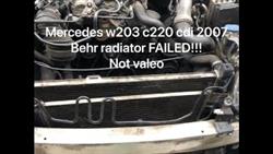How to remove radiator frame mercedes w203