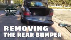 How To Remove Rear Bumper Mercedes 210
