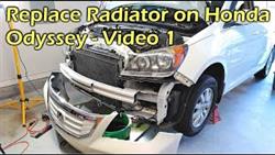 How To Replace A Radiator In A Honda Odyssey Ra6
