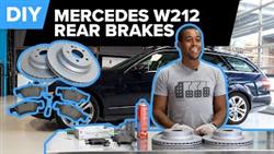How To Replace Rear Pads On Mercedes 212
