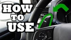 How To Use Steering Column Paddles On A Honda Stepwagon Car

