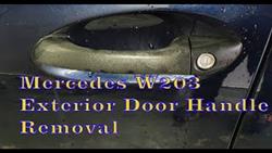 Mercedes W203 How To Remove The Drivers Door Handle
