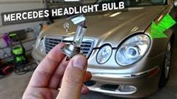 Mercedes w211 low beam bulb replacement