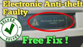   5 electronic anti theft faulty